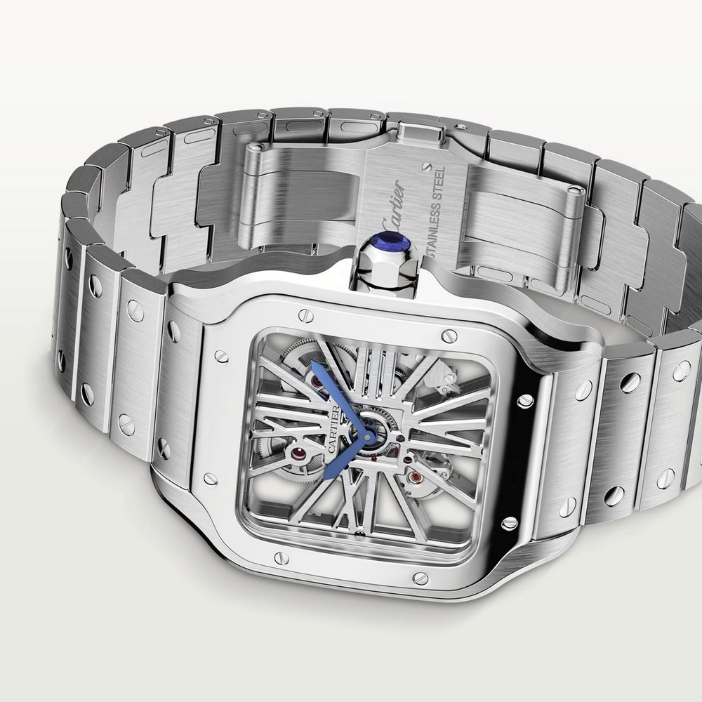 Đồng Hồ Cartier Santos De Cartier Large Watch Nam Xám